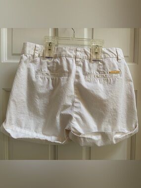 Michael Kors Cream Cotton Bermuda Shorts